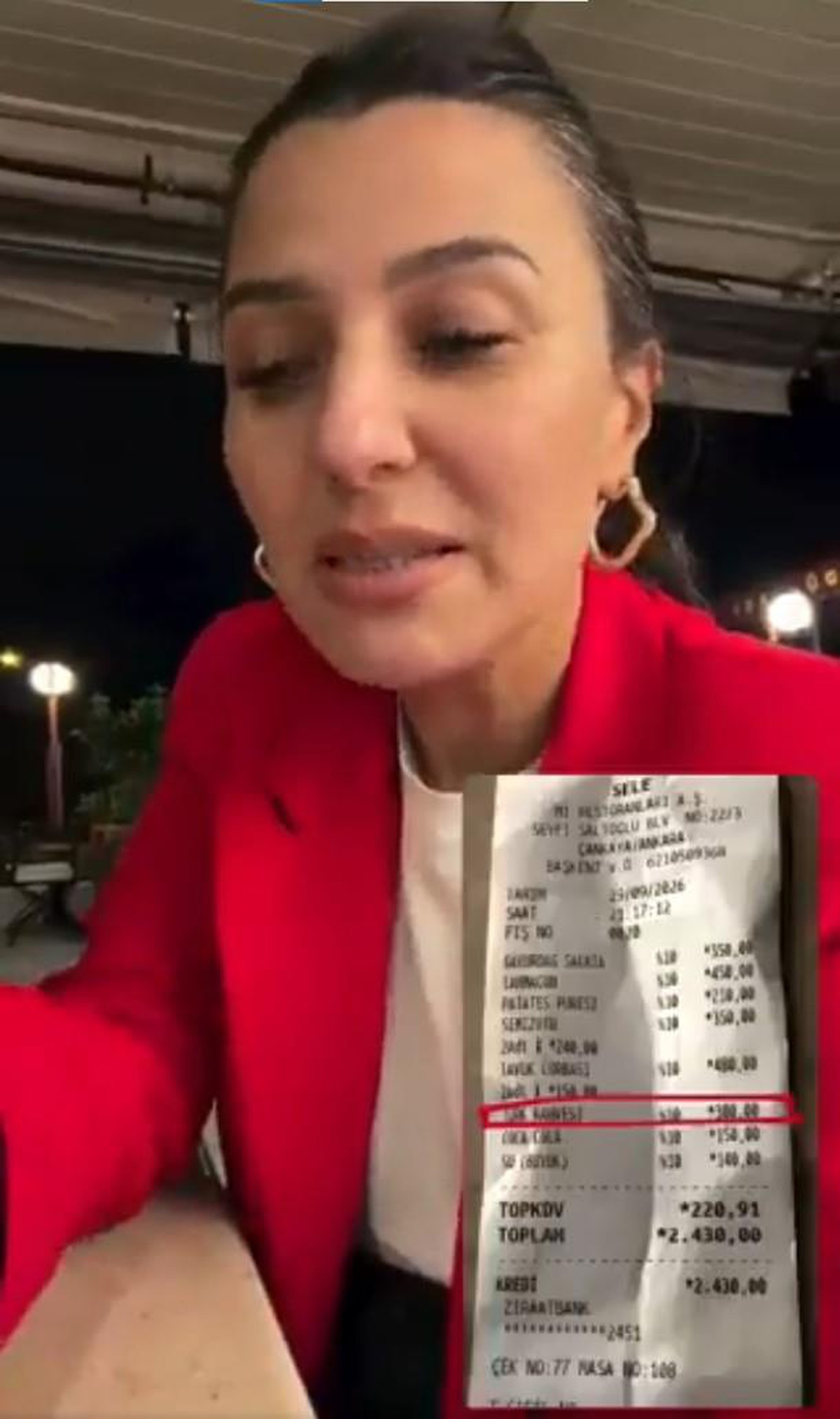 İki kişilik yemeğe ödediği hesaba isyan etti! Kahveden bile para aldılar